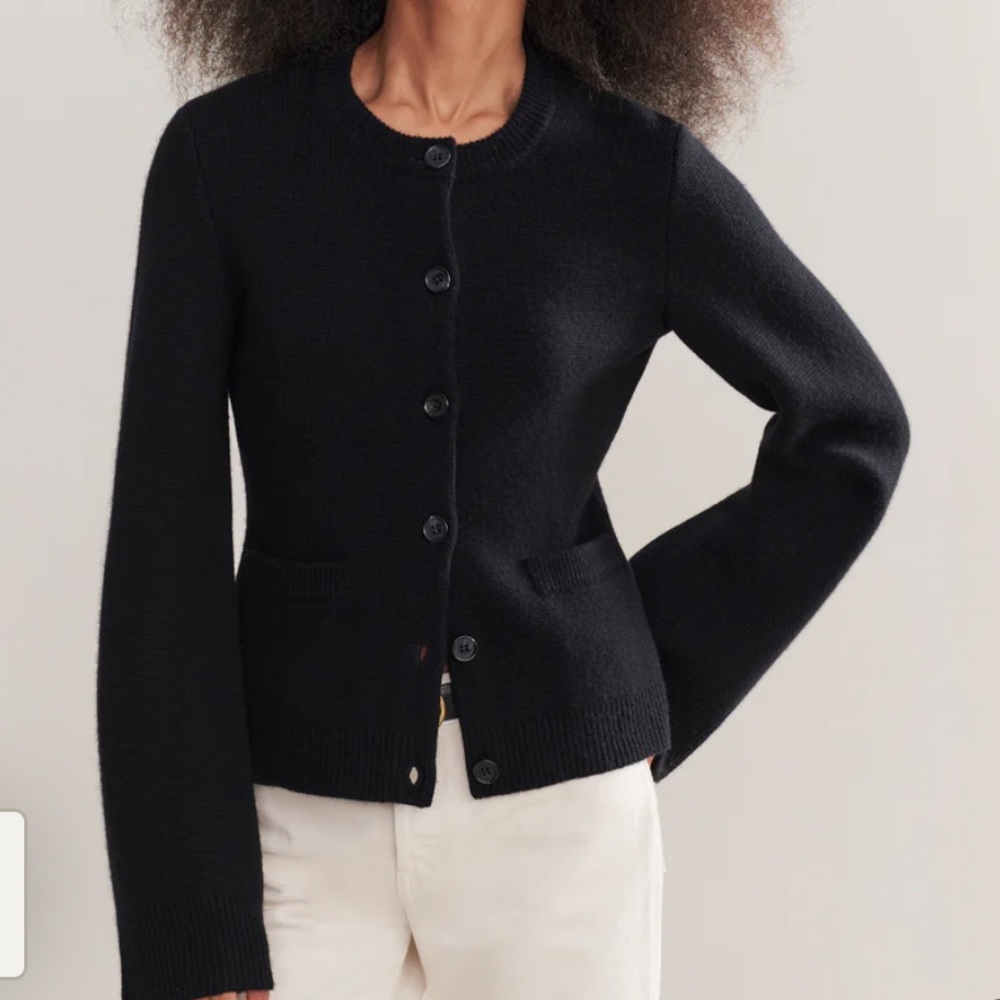 Jenni Kayne Classic Black Knit Cardigan
